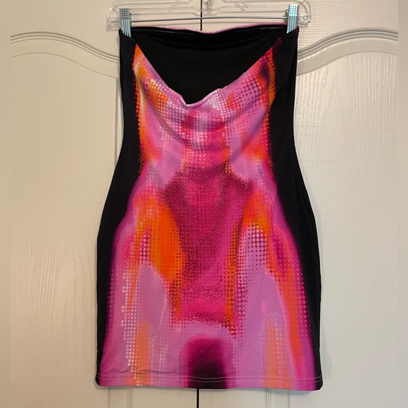 NWT White Fox Strapless Mini Dress, Size Medium - Picture 2 of 8